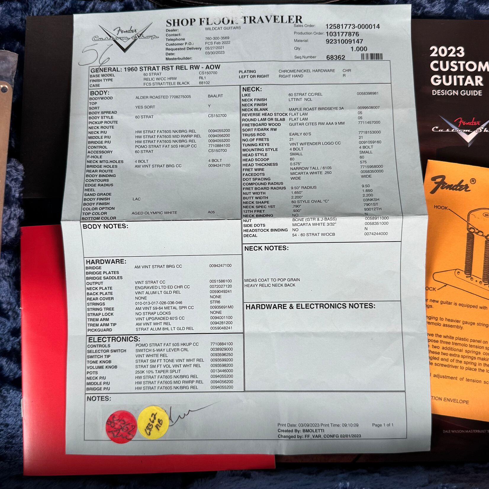 Fender 2023 Fender Custom Shop '60 Stratocaster Roasted Relic