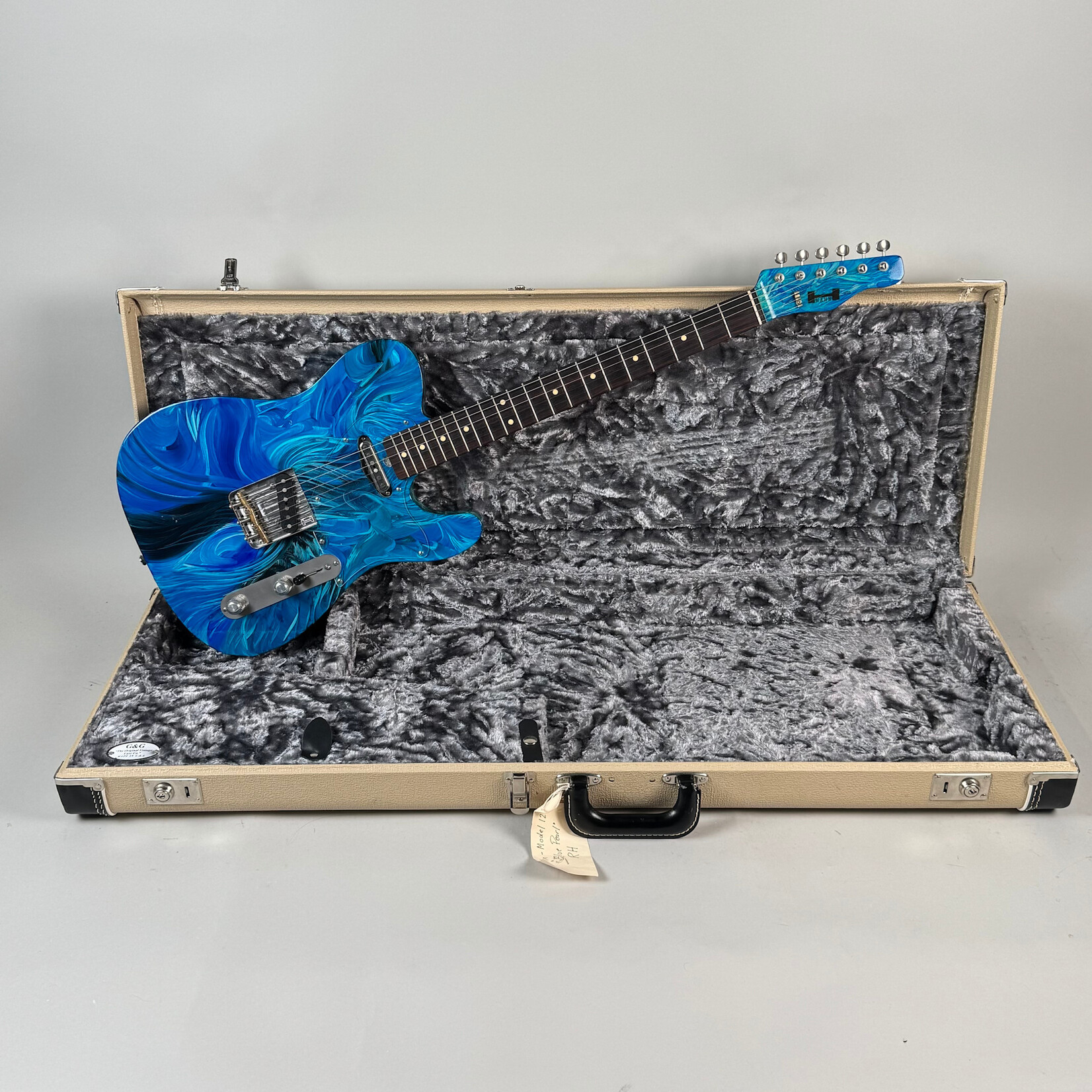 Hahn Model 1229 T-style Blue Swirl