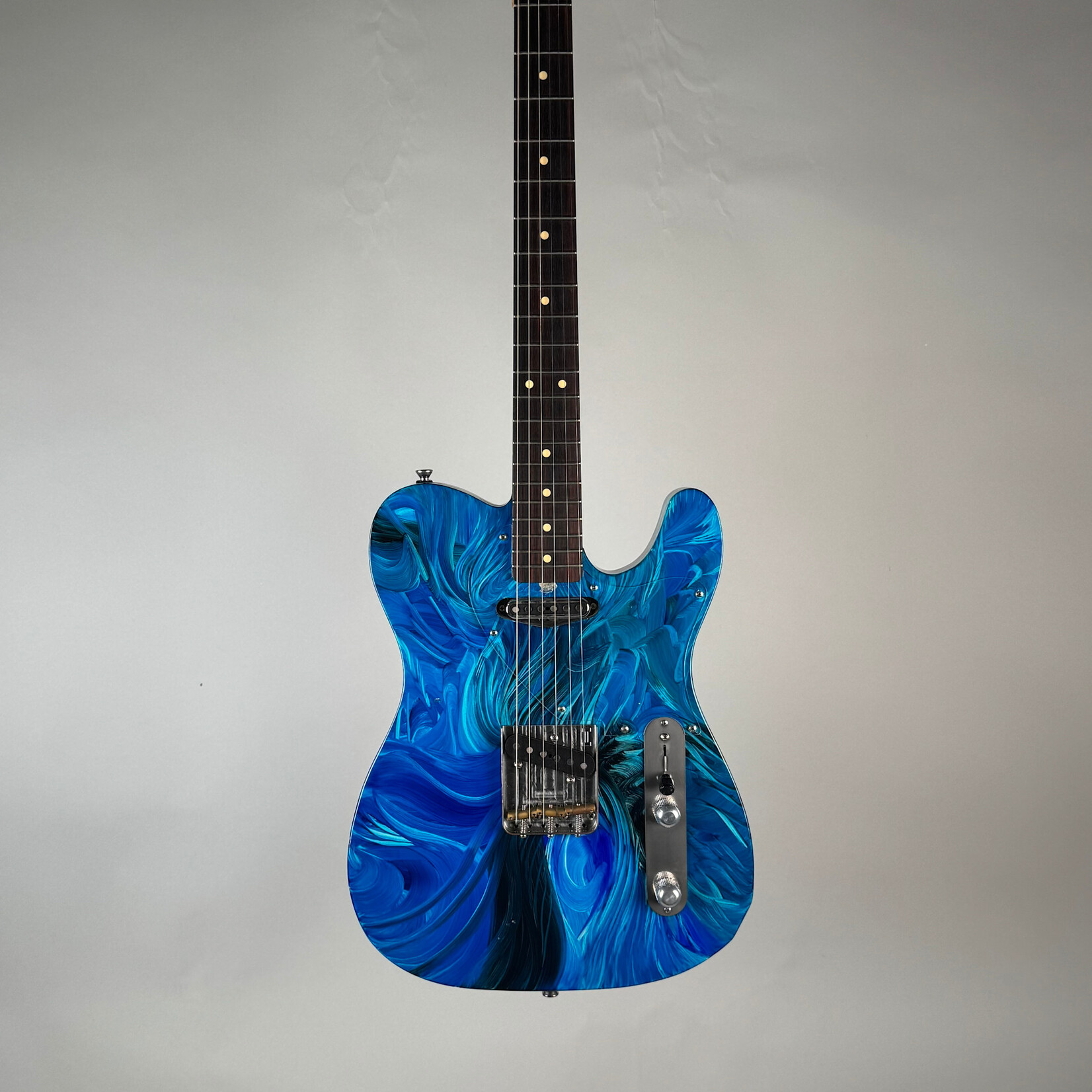 Hahn Model 1229 T-style Blue Swirl