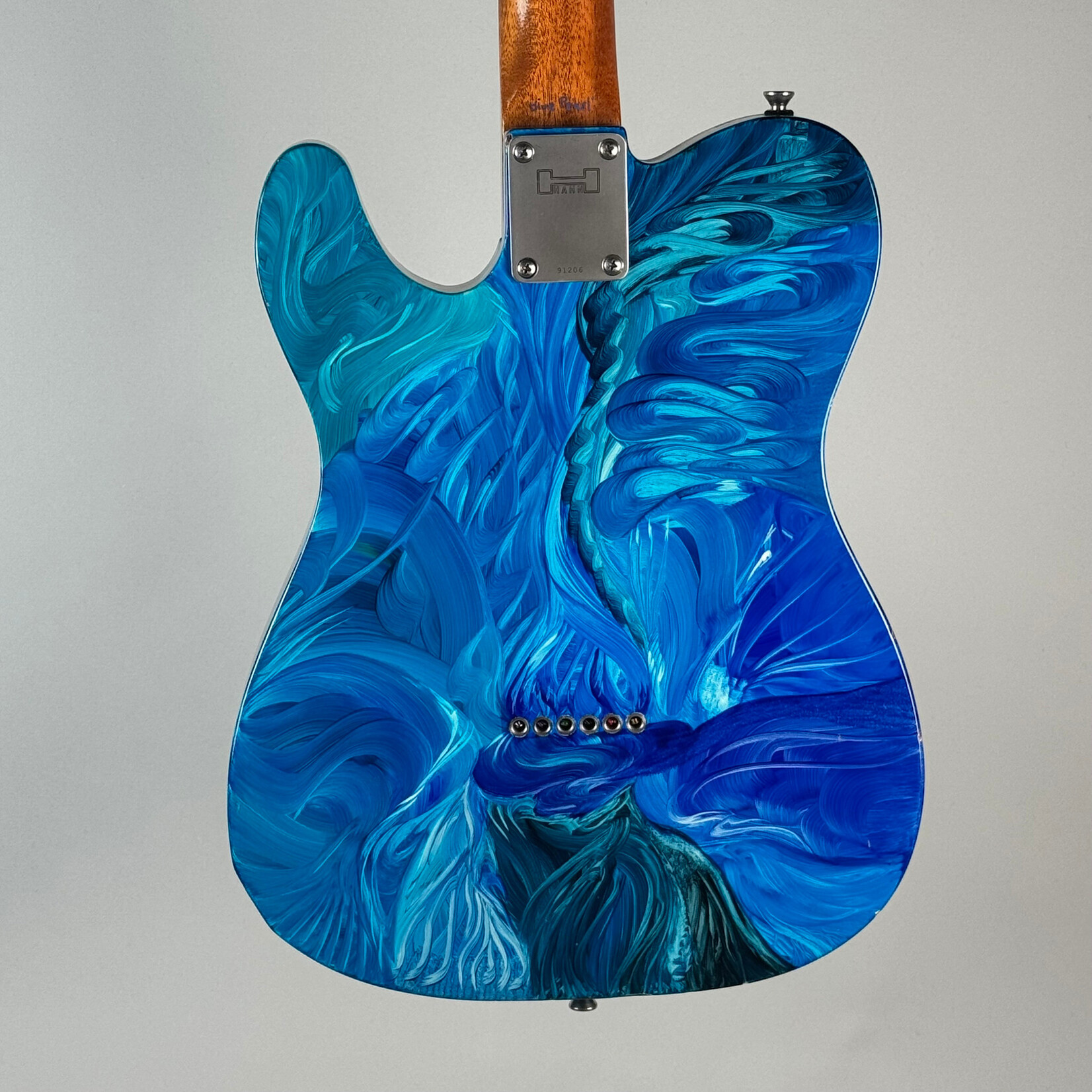 Hahn Model 1229 T-style Blue Swirl