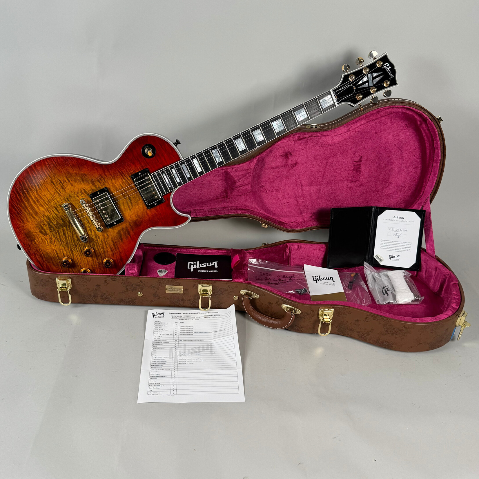 Gibson 2021 Gibson Les Paul Axcess Custom Demo Bengal Burst