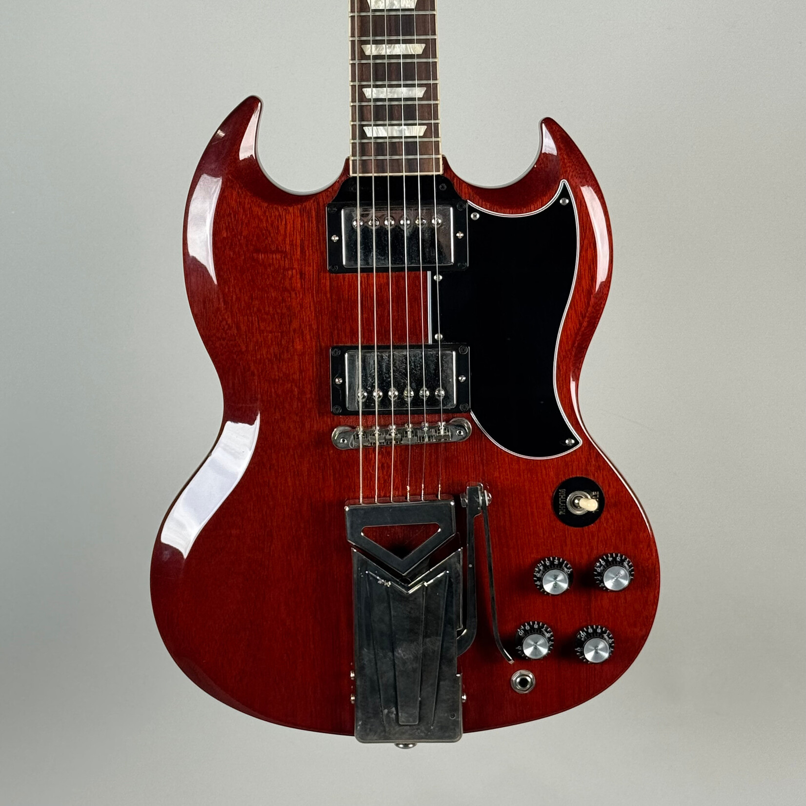 Gibson 2021 Gibson '61 Reissue SG Sideways Vibrola Cherry (blocked trem)