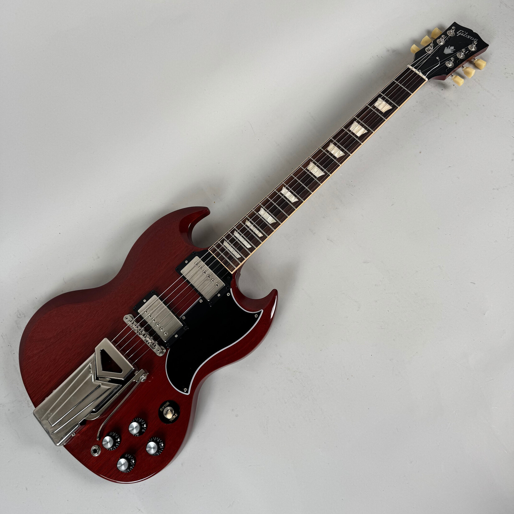 Gibson 2021 Gibson '61 Reissue SG Sideways Vibrola Cherry (blocked trem)