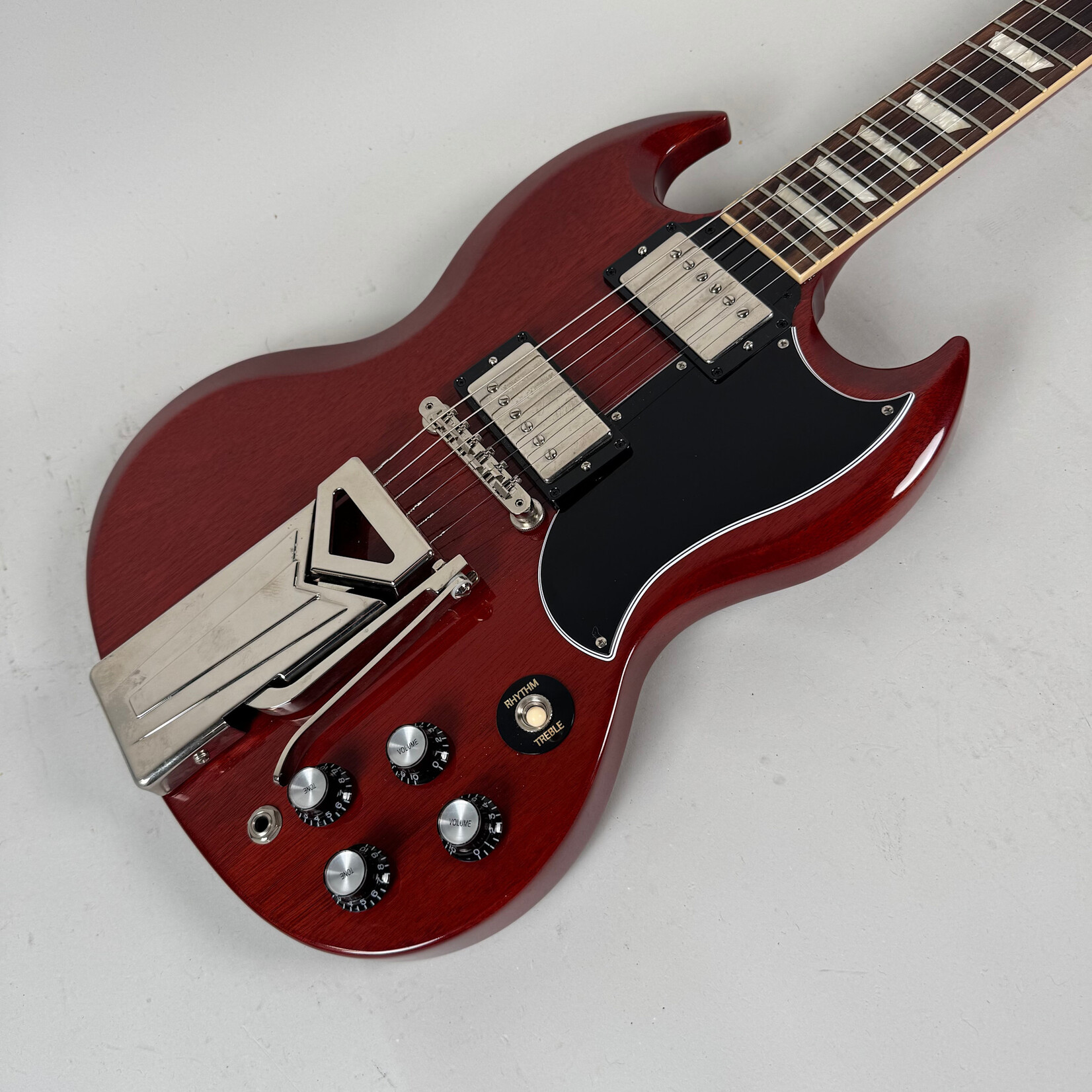 Gibson 2021 Gibson '61 Reissue SG Sideways Vibrola Cherry (blocked trem)