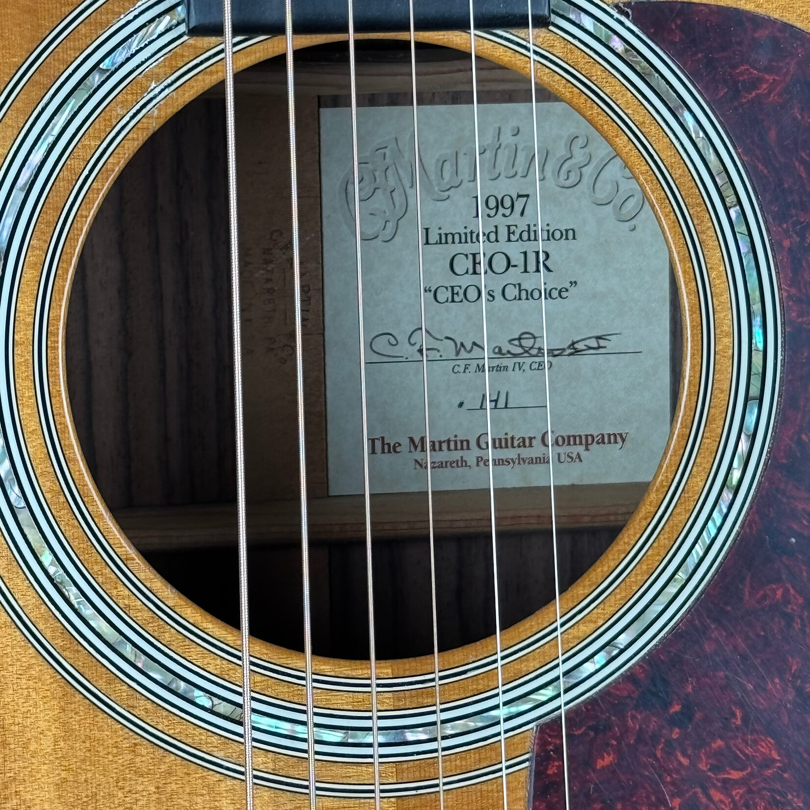 Martin 1997 Martin CEO-1R repaired heel block 141/200