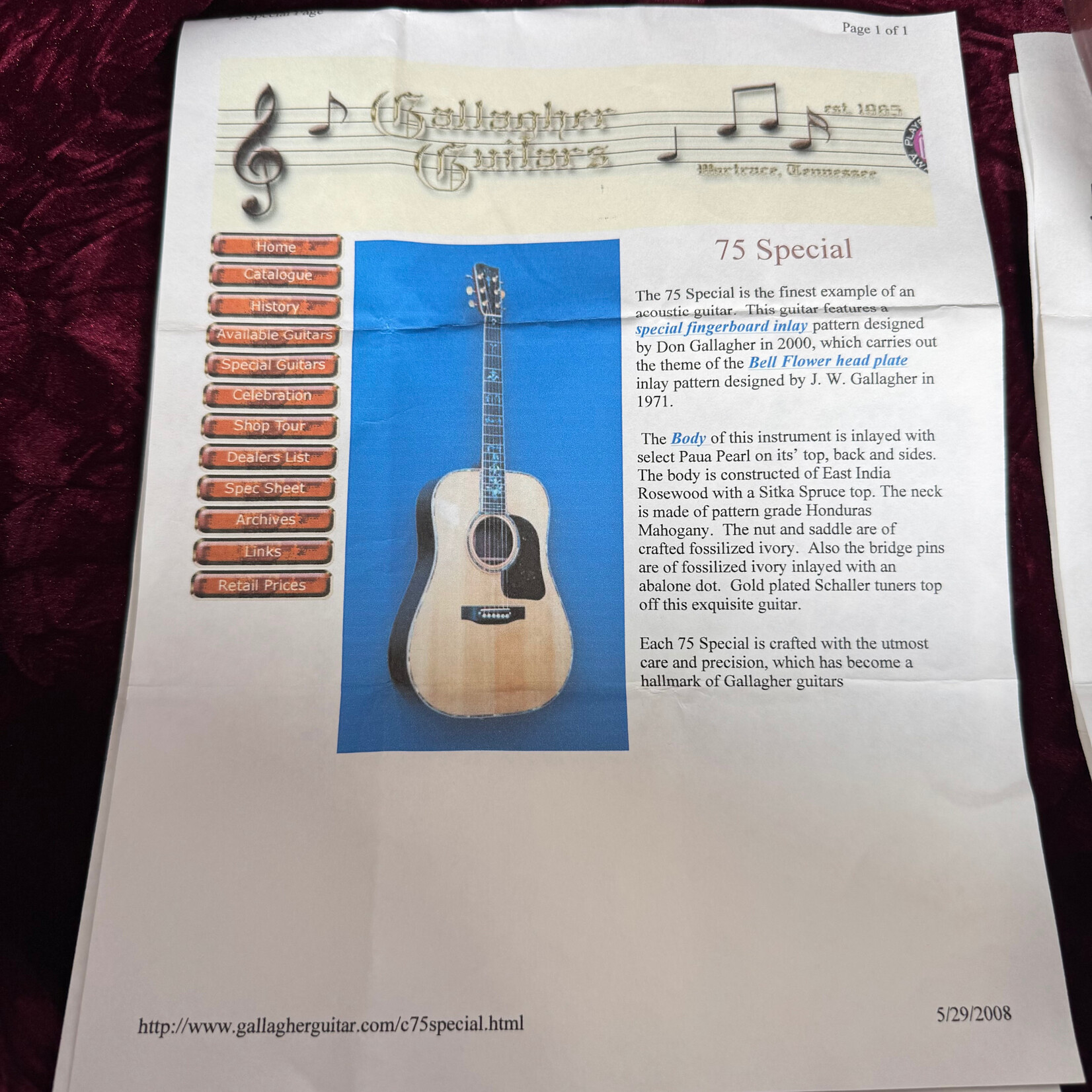 Gallagher 75 Special "45" Style