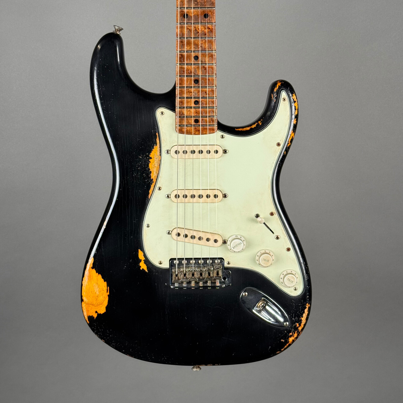 Fender 2025 Fender Andy Hicks Masterbuilt 50's Stratocaster Heavy Relic Black Over Sunburst