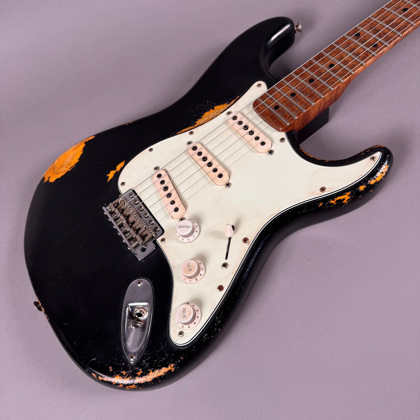 Fender 2025 Fender Andy Hicks Masterbuilt 50's Stratocaster Heavy Relic Black Over Sunburst