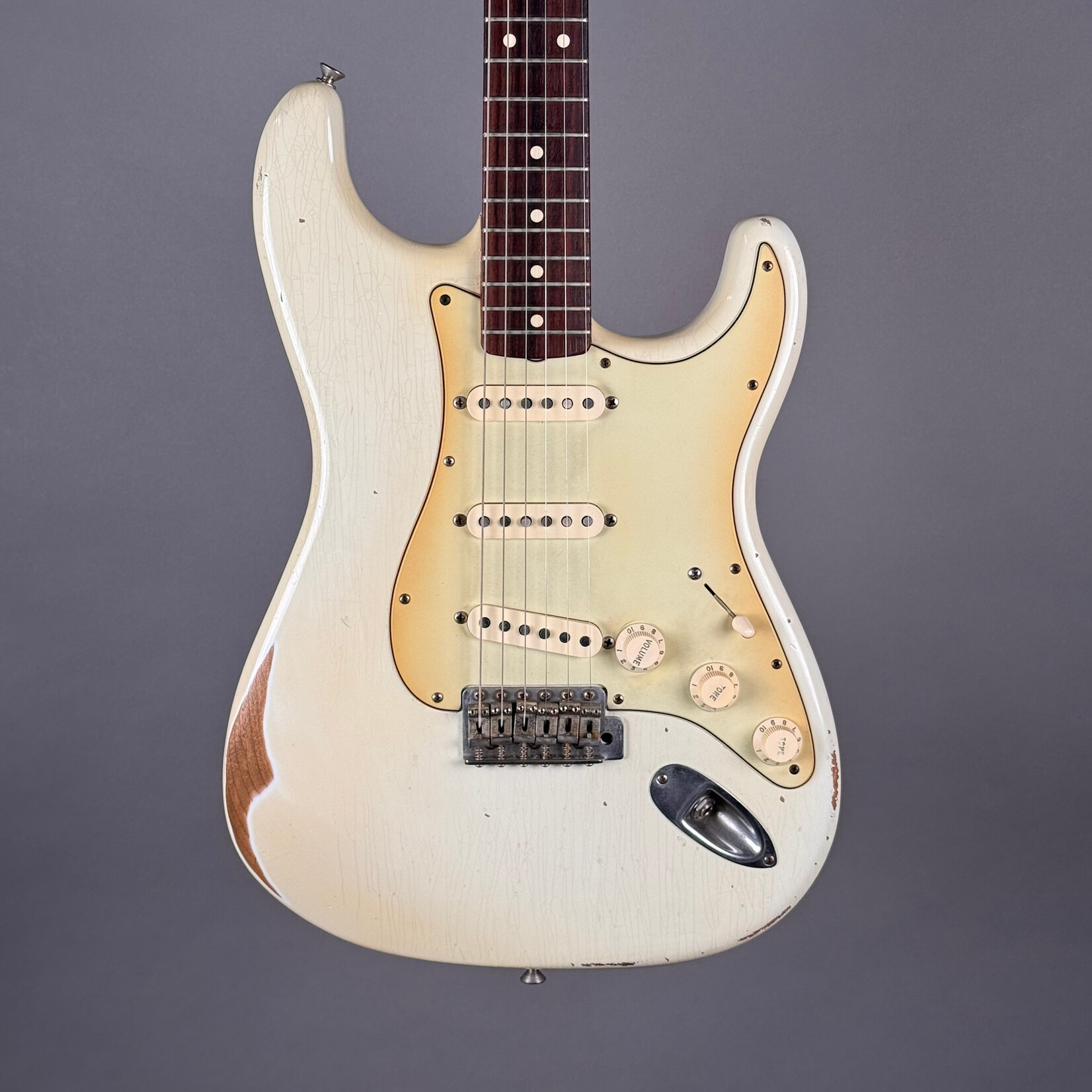 Fender 2008 Fender Roadworn Stratocaster Oly White Tex. Special Pups