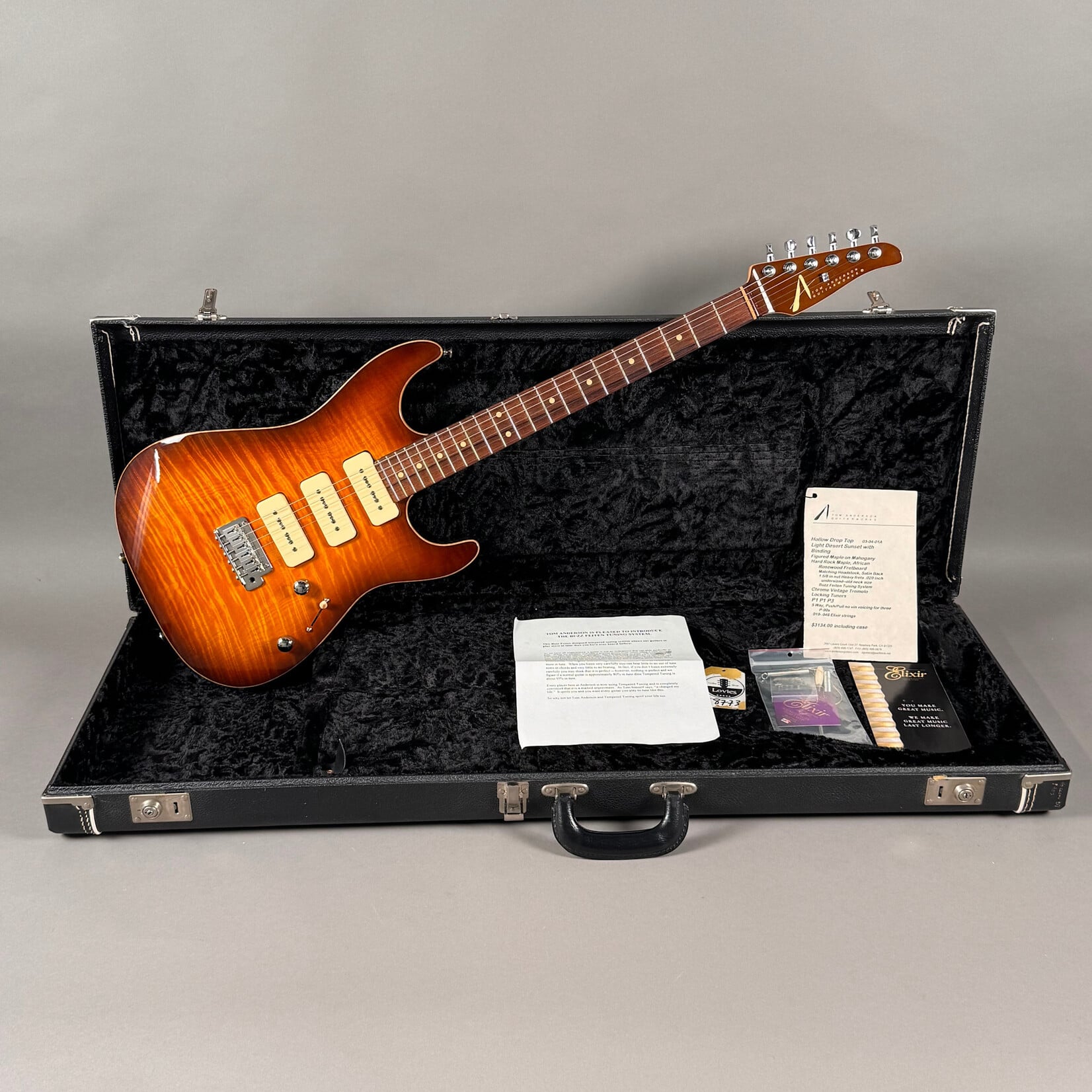 Tom Anderson 2001 Tom Anderson Hollow Drop Top Light Desert Sunset