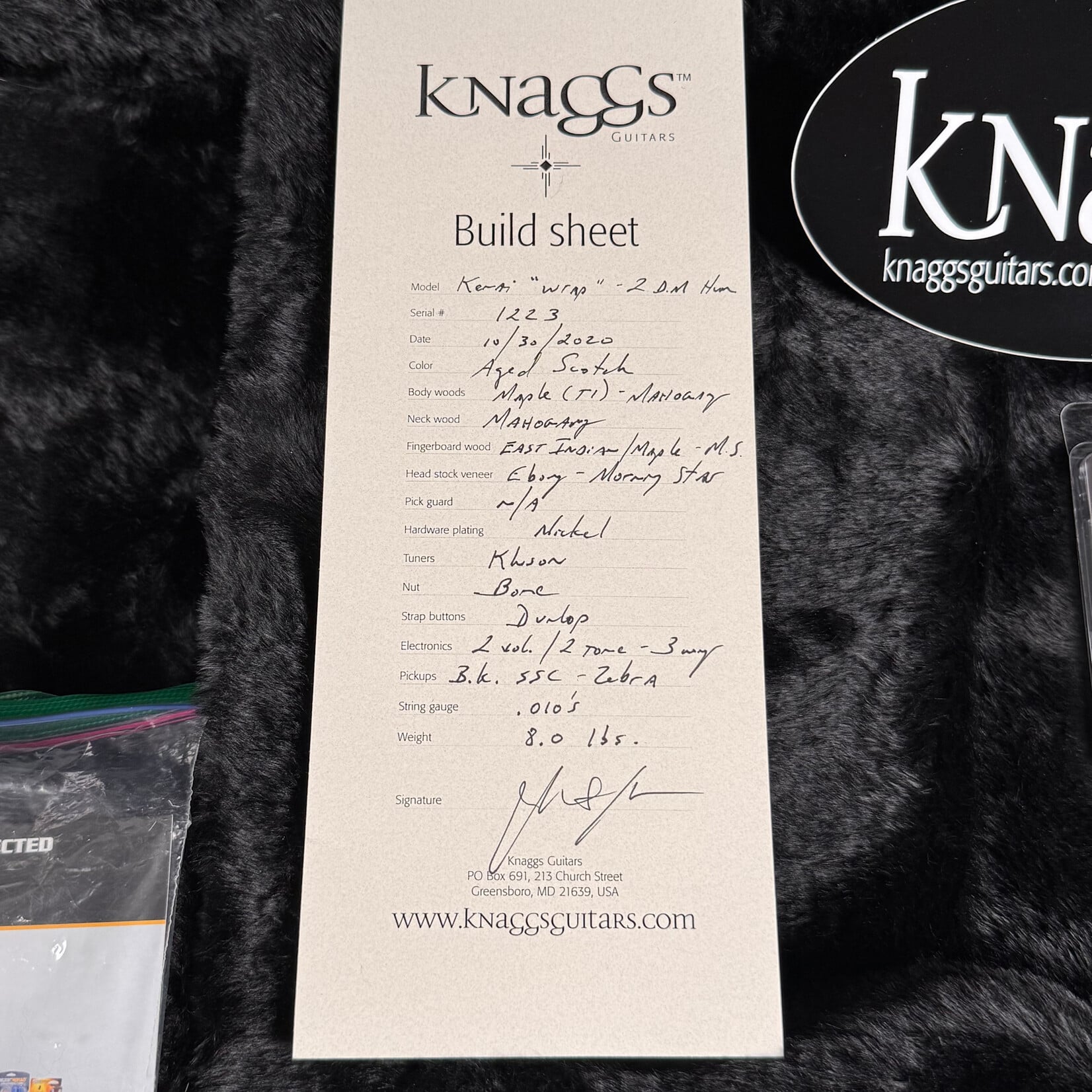 knaggs 2020 Knaggs Kenai "Wrap" Aged Scotch