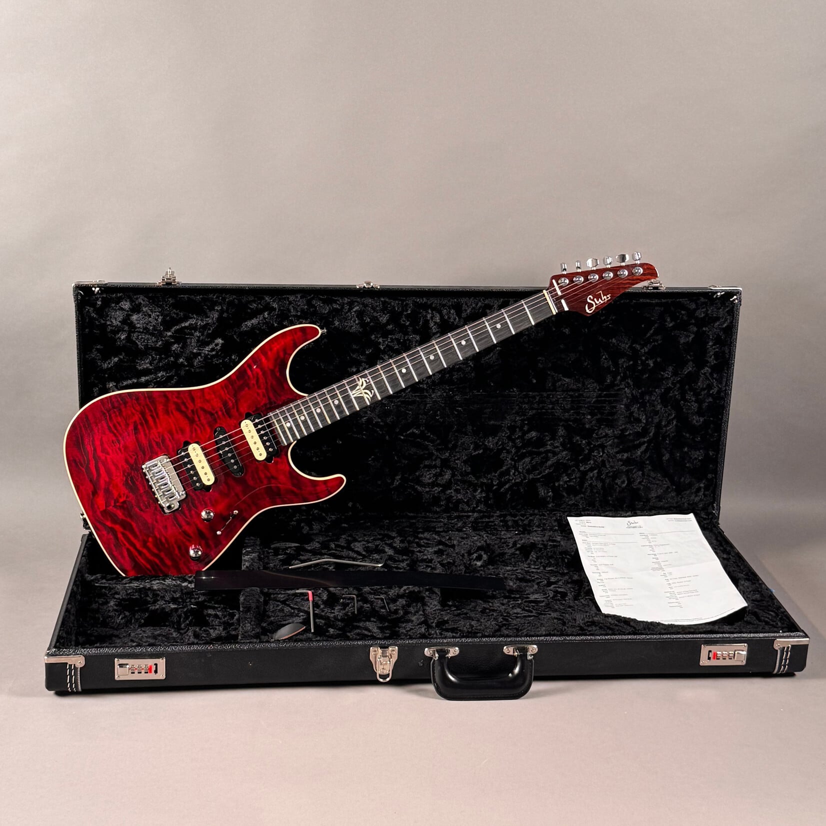 Suhr 2015 Suhr Standard Carve Top Chili Pepper Red