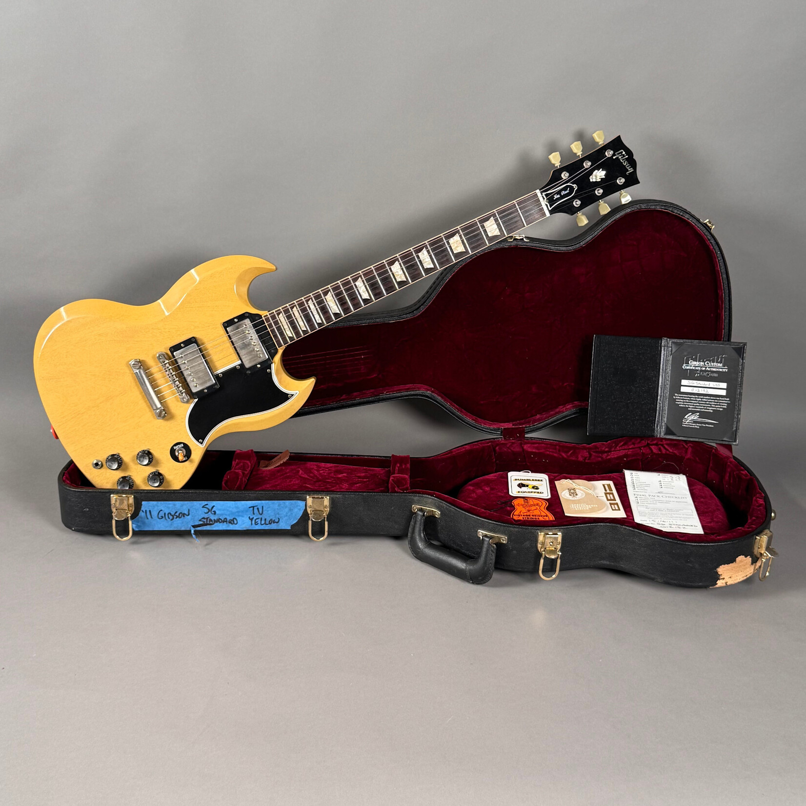 Gibson 2011 Gibson '61 Reissue SG Les Paul Standard VOS TV Yellow