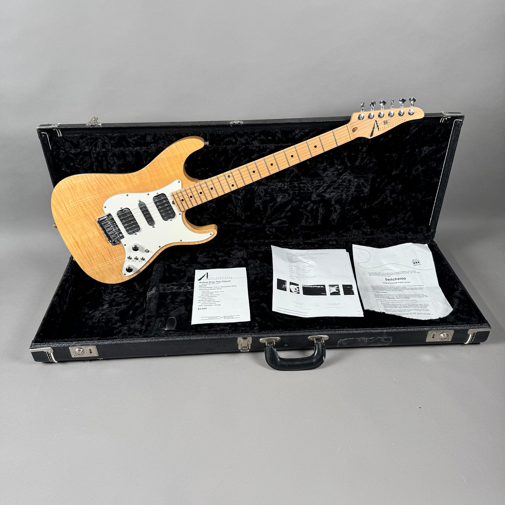 Tom Anderson 2000 Tom Anderson Hollow Drop Top Classic Natural