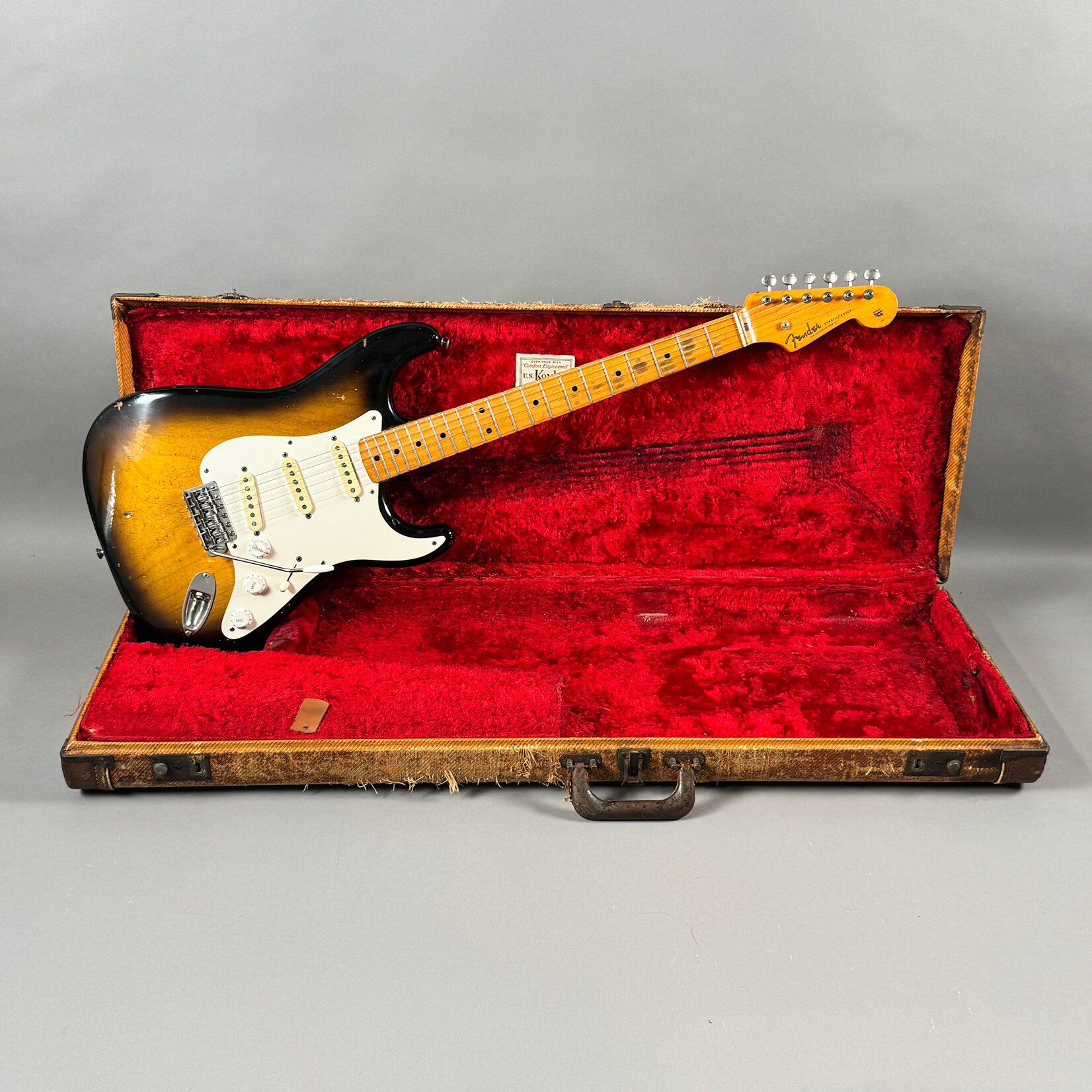 Fender 1955 Fender Stratocaster (Overspray-Otherwise, Original)