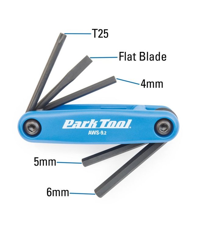 Park Tool AWS-9.2, Fold-Up Hex Wrench Set