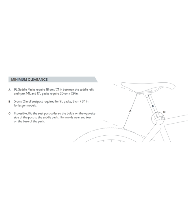 Apidura Sac de selle Expedition, 14L