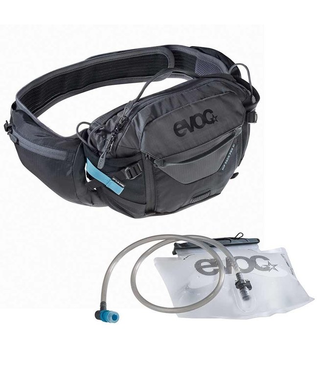 EVOC Hip Pack Pro 3L + Réservoir 1.5L, Noir/Charcoal