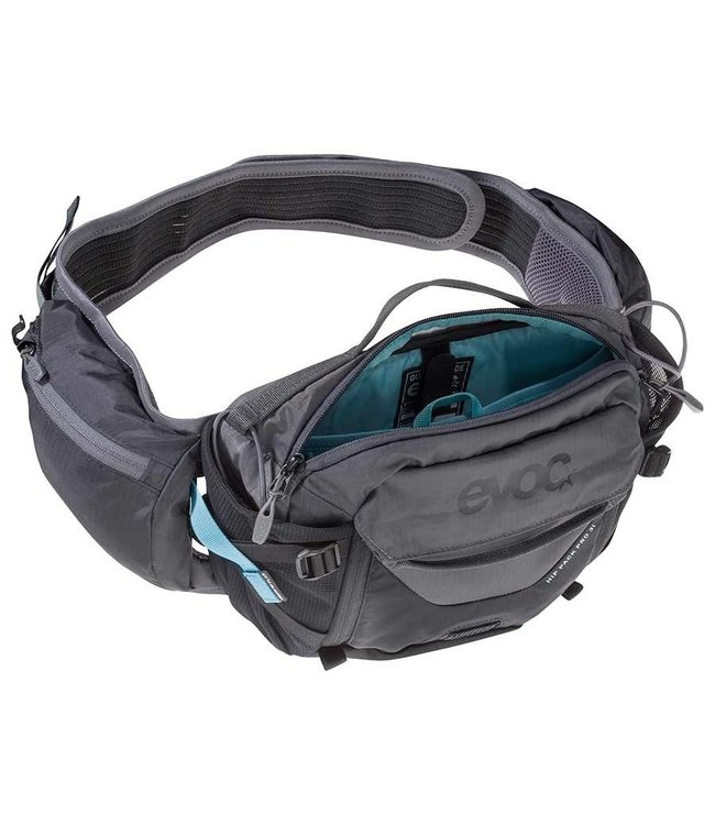 EVOC Hip Pack Pro 3L + Réservoir 1.5L, Noir/Charcoal
