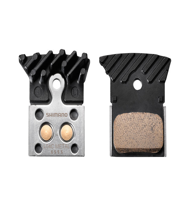 Shimano L04C, Plaquettes de freins à disques, Métallique avec ailettes & Ressort