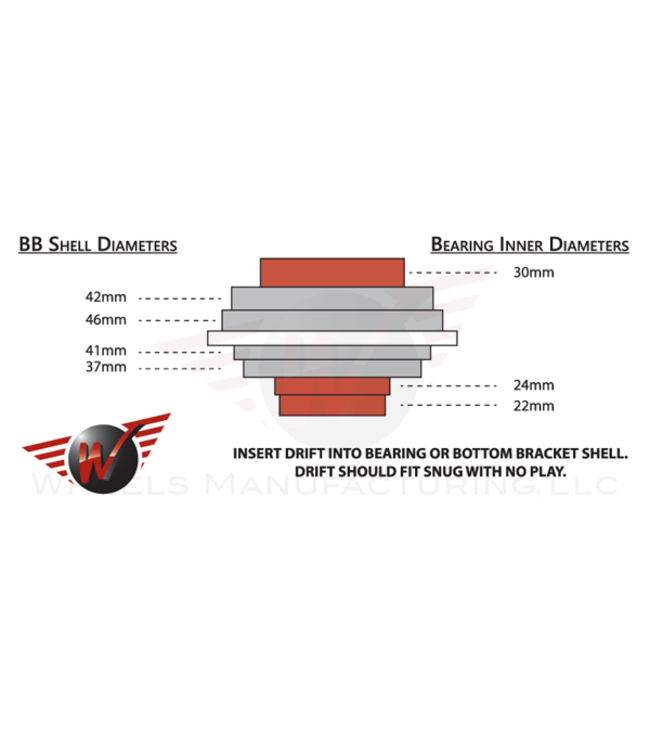 Wheels Manufacturing Dérive de Boîtier de Pédalier Universel, BB-OB