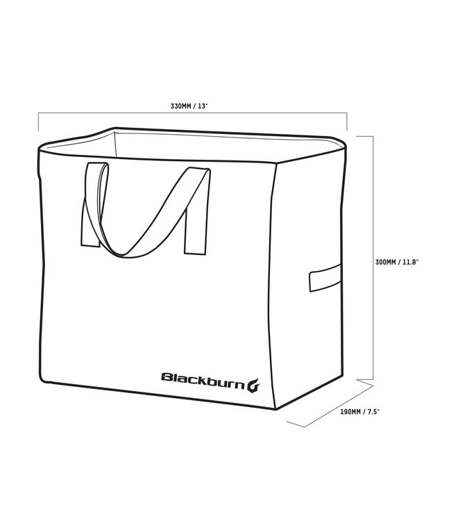 Blackburn Sacoche Local Grocery, 16L, Noir