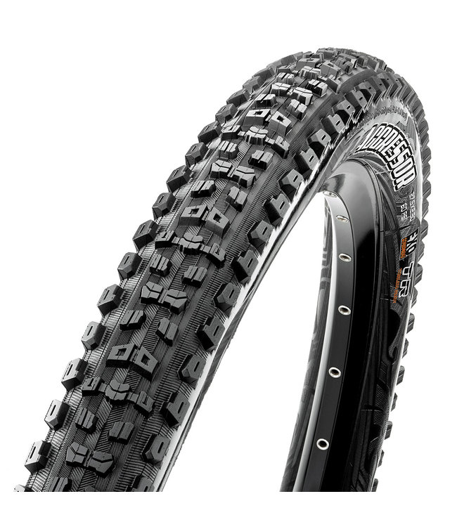 Maxxis Aggressor, Tire, 27.5''x2.50, Folding, Tubeless Ready, Dual Compound, EXO, Wide Trail, 60TPI, Black