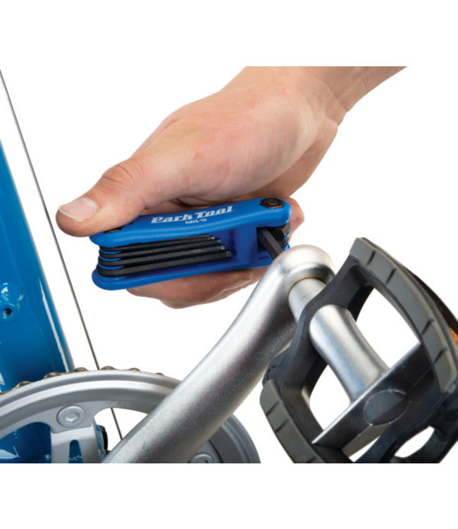 Park Tool AWS-10 Clés hexagonales repliables - 1.5mm, 2mm, 2.5mm, 3m, 4mm, 5mm et 6mm