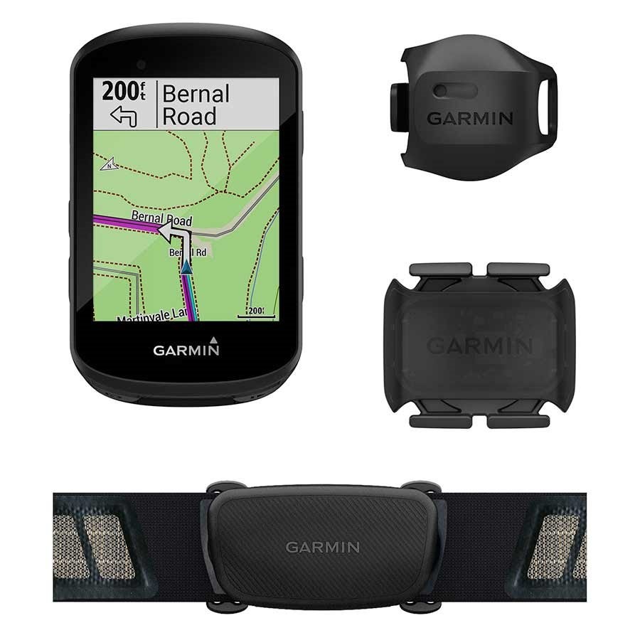 Garmin, Edge 530 Bundle, Computer, GPS, HR (Chest), Cadence, Black