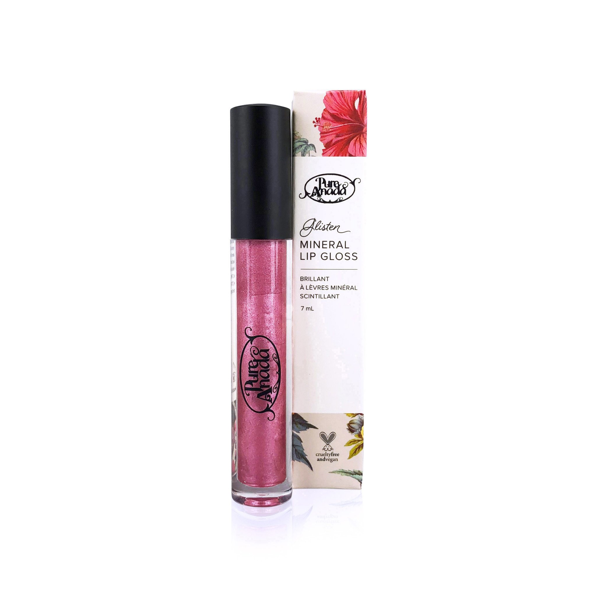 Glisten Mineral Lip Gloss - Pink Quartz-1