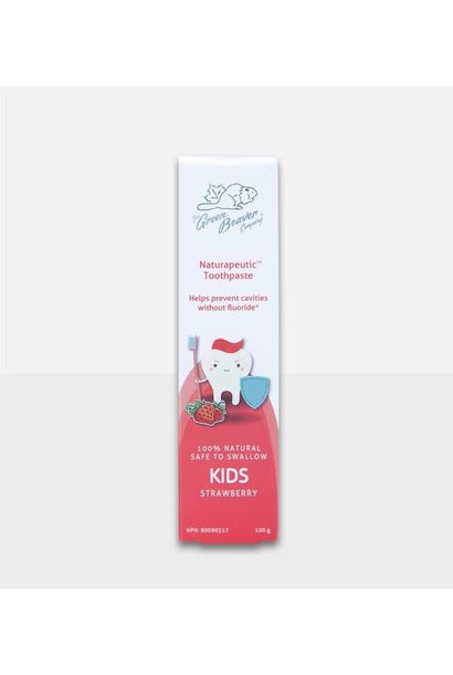 Green Beaver- Kids  Naturapeutic Toothpaste: Strawberry