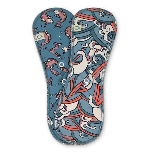 Long Cloth Pads - 2 pk (3 colours available)-1