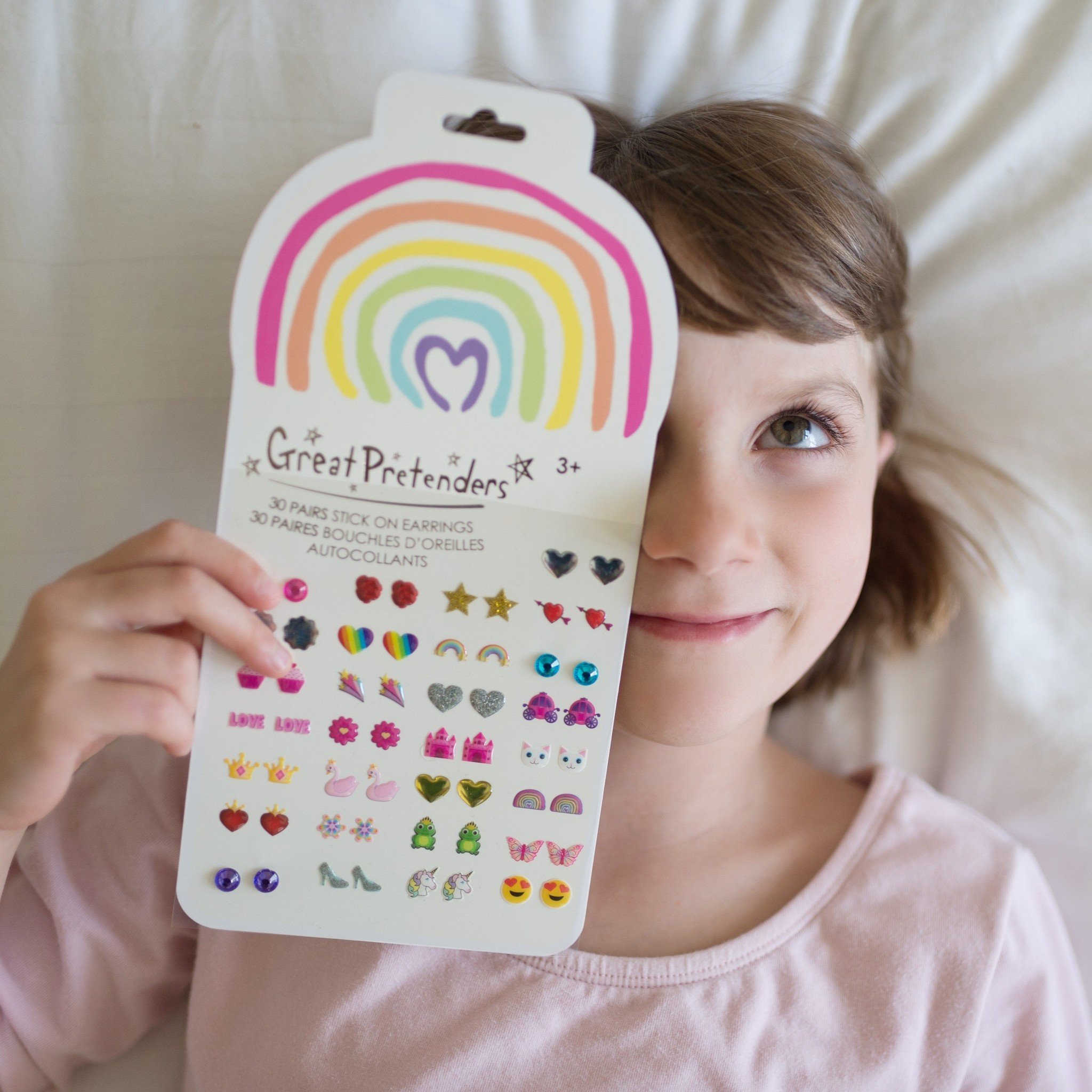 Rainbow Love Sticker Earrings-2