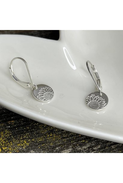 Sweet Sunflower LB Earrings (Silver)