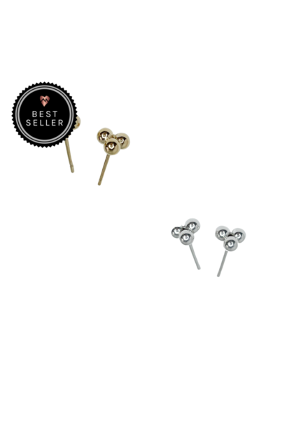 Gold Dip Dot Studs