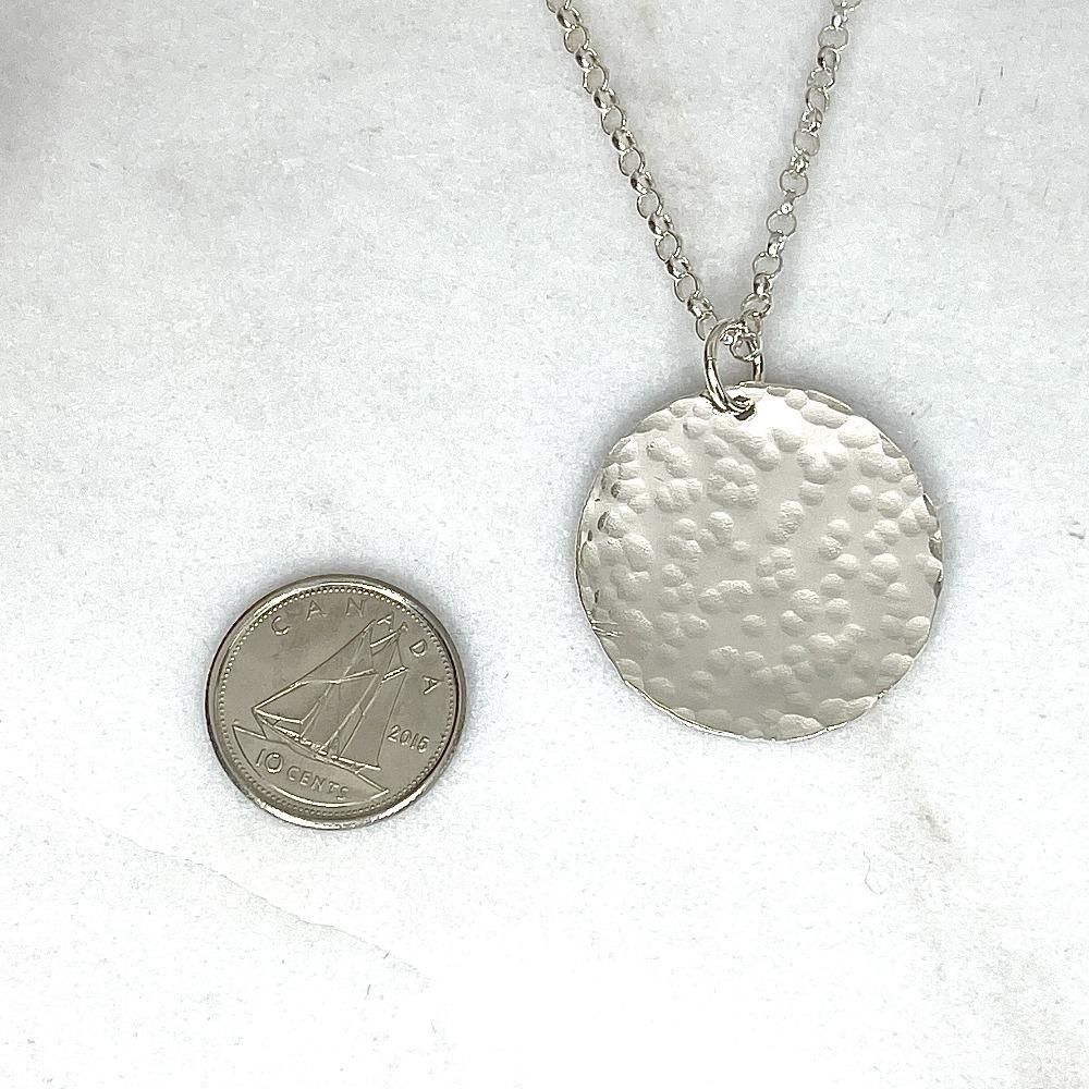 Hammered Coin Necklace-2