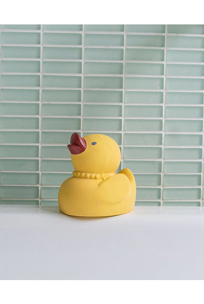 Tara the Duck - Organic Natural Rubber Rattle, Teether & Bath Toy