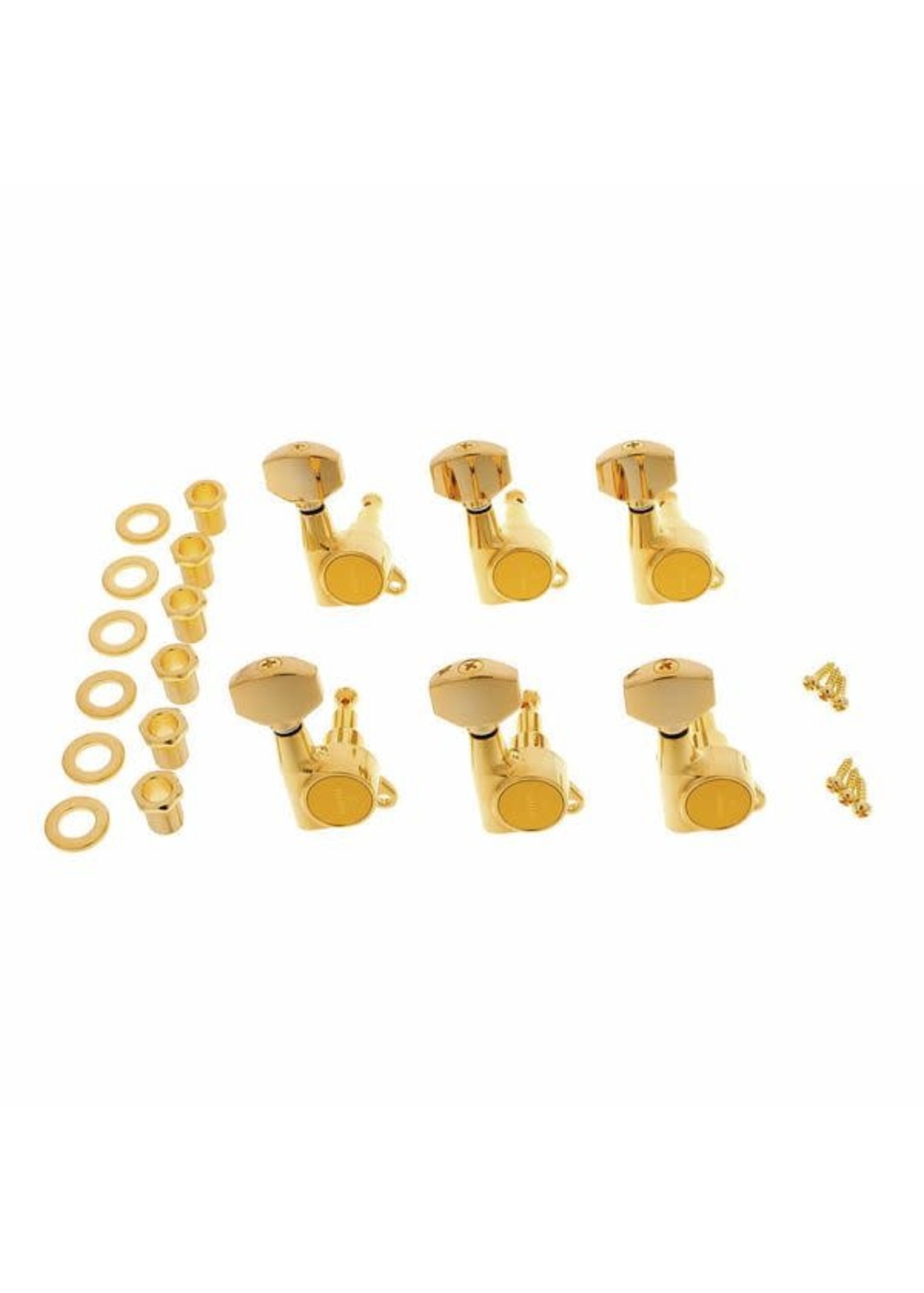 GOTOH GOTOH 6 IN LINE GOLD TUNING MACHINES w/Free Shipping
