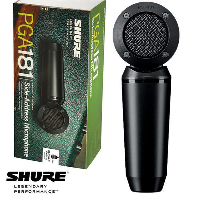 SHURE PGA181 SIDE-ADDRESS CONDENSER MICROPHONE WITH XLR SHURE PGA181 SIDE-ADDRESS CONDENSER MICROPHONE WITH XLR