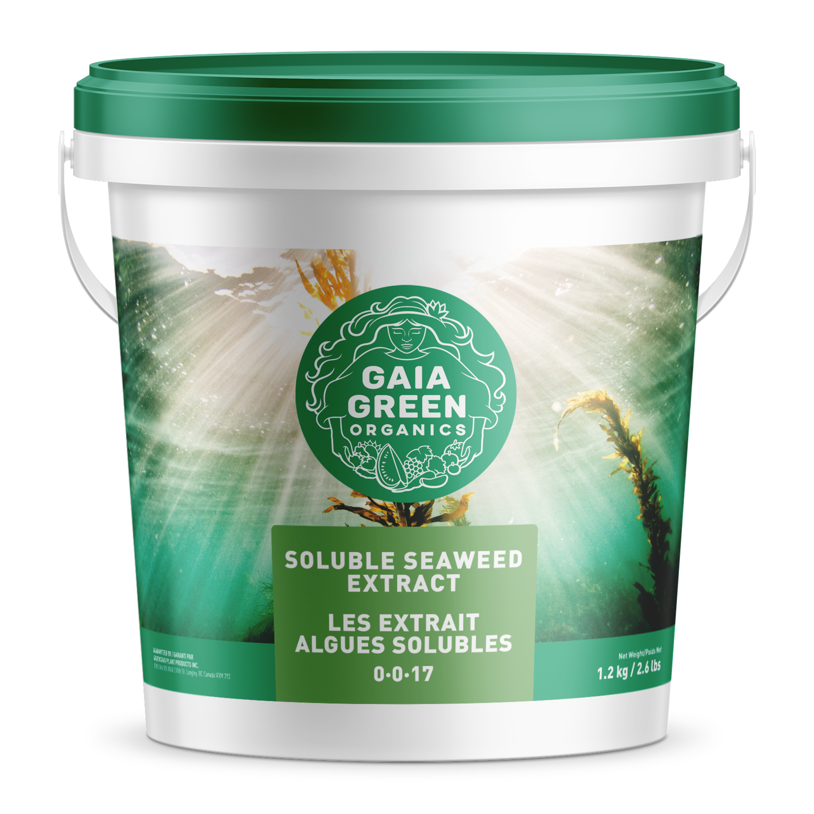 gaia green GAIA GREEN SOLUBLE SEAWEED EXTRACT 1-1-17 1.2 KG