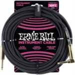 Ernie Ball Ernie Ball Braided Instrument Cable  10 Feet Black with Gold-Connectors