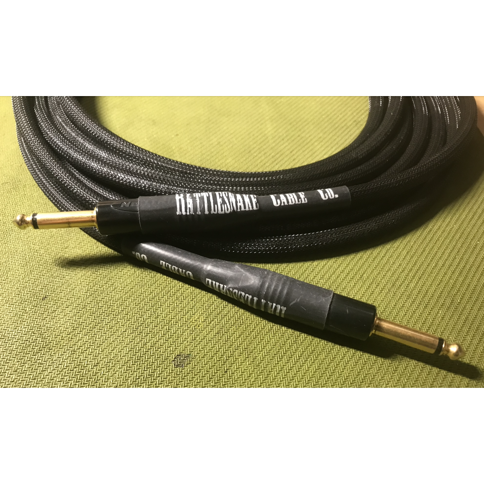 Rattlesnake Cable Co USED Rattlesnake Cable Co Guitar/Instrument Cable Approximately 15 foot long Straight-Straight ($20 cost if bought at our GGG Physical Store Location)