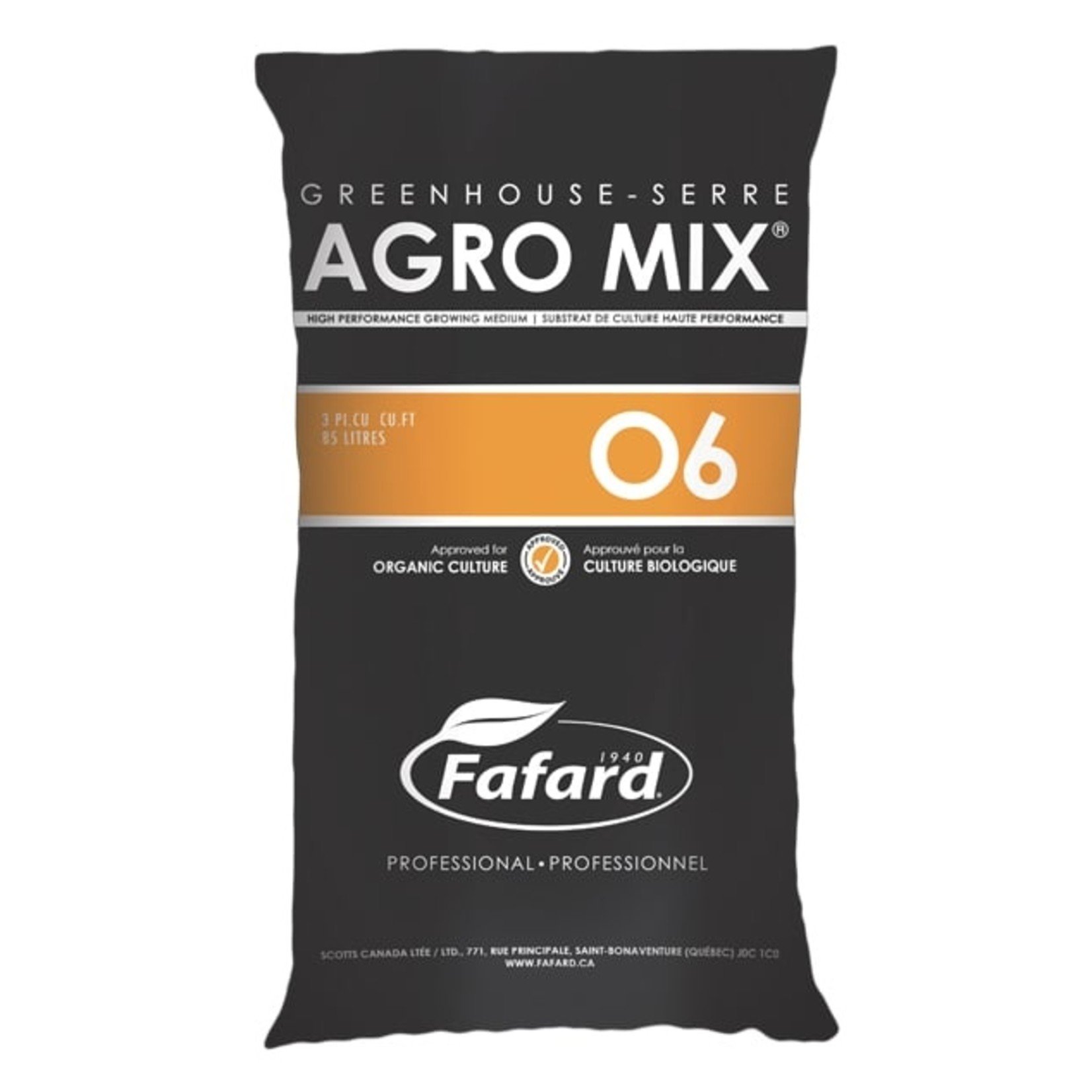 Fafard Fafard AGRO MIX O6 (Bio) 85L