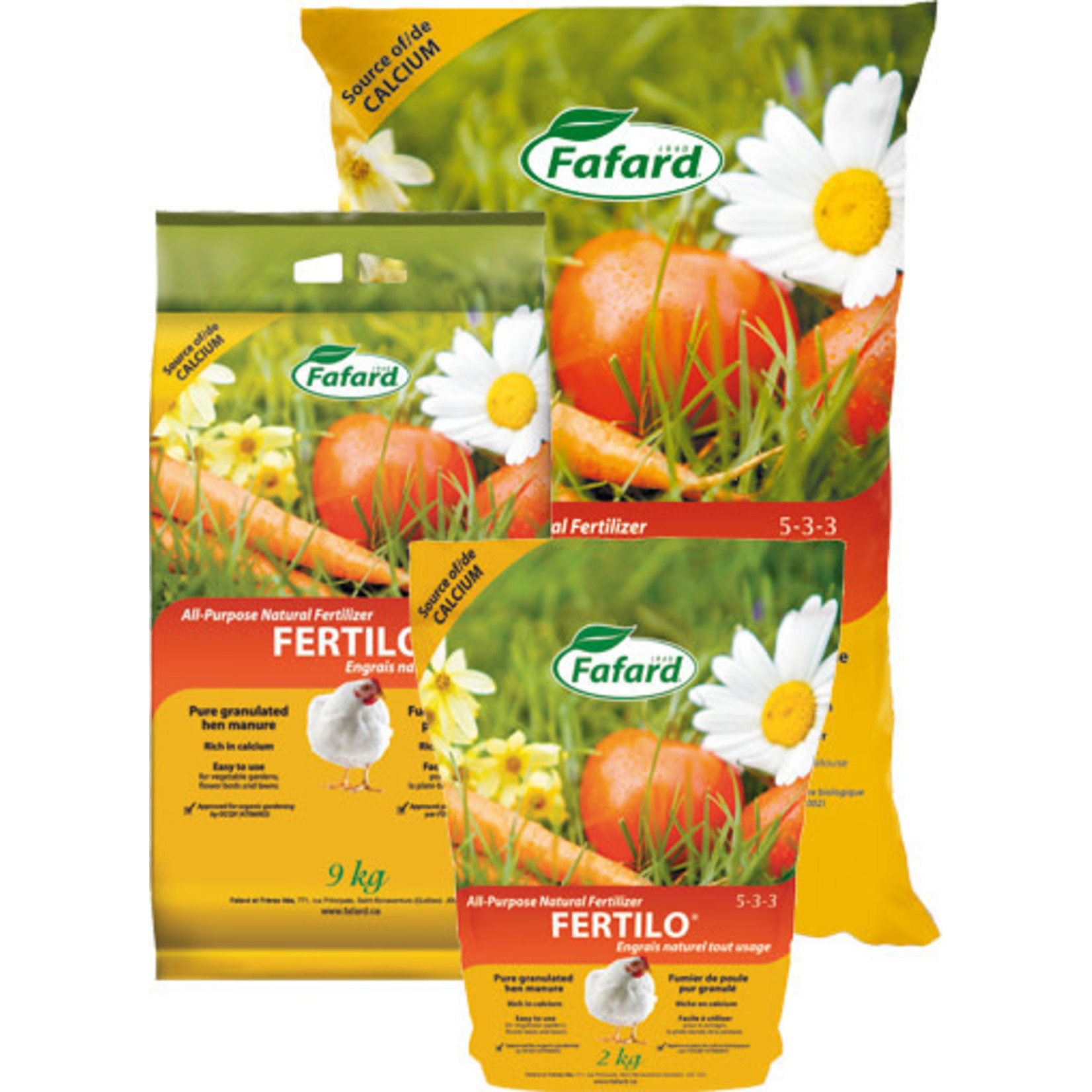Fafard Engrais Naturel Fertilo Tout Usage (5-3-3) 9kg