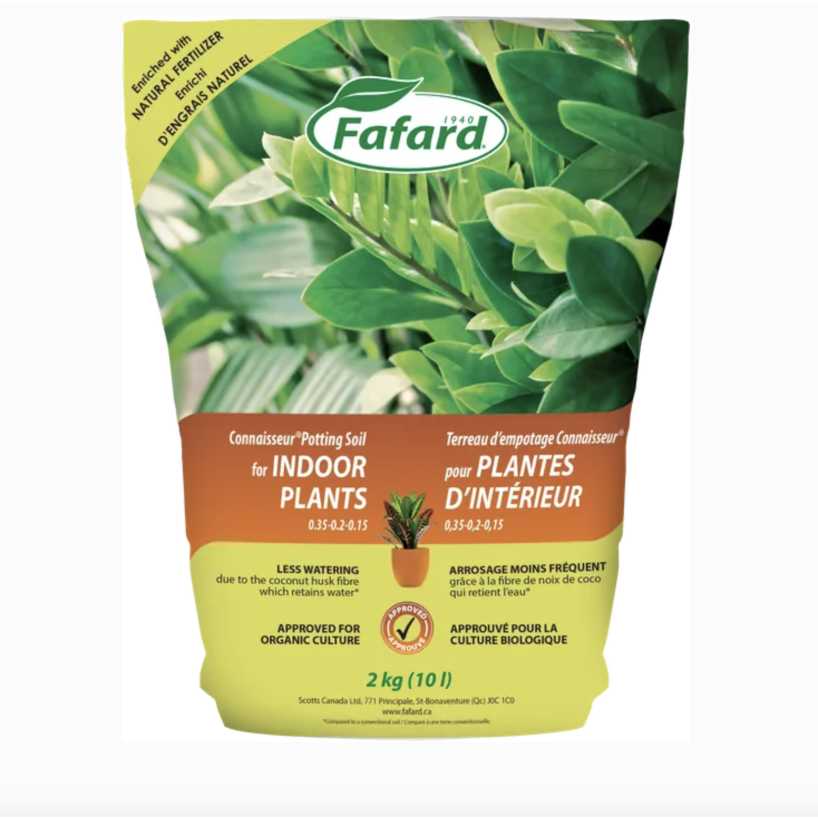 Fafard Connaisseur Potting Soil for Indoor Plants 10 L