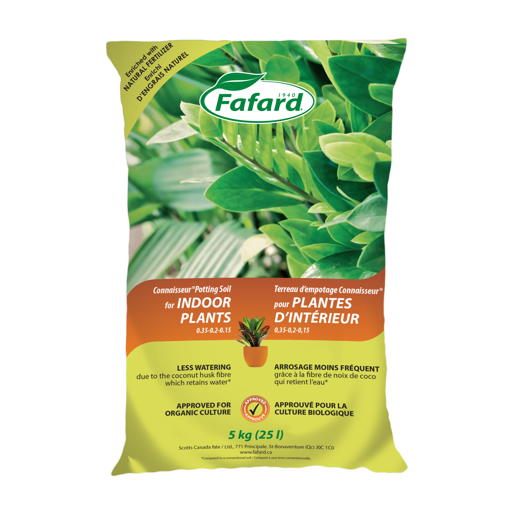 Fafard Connaisseur Potting Soil for Indoor Plants 25 L