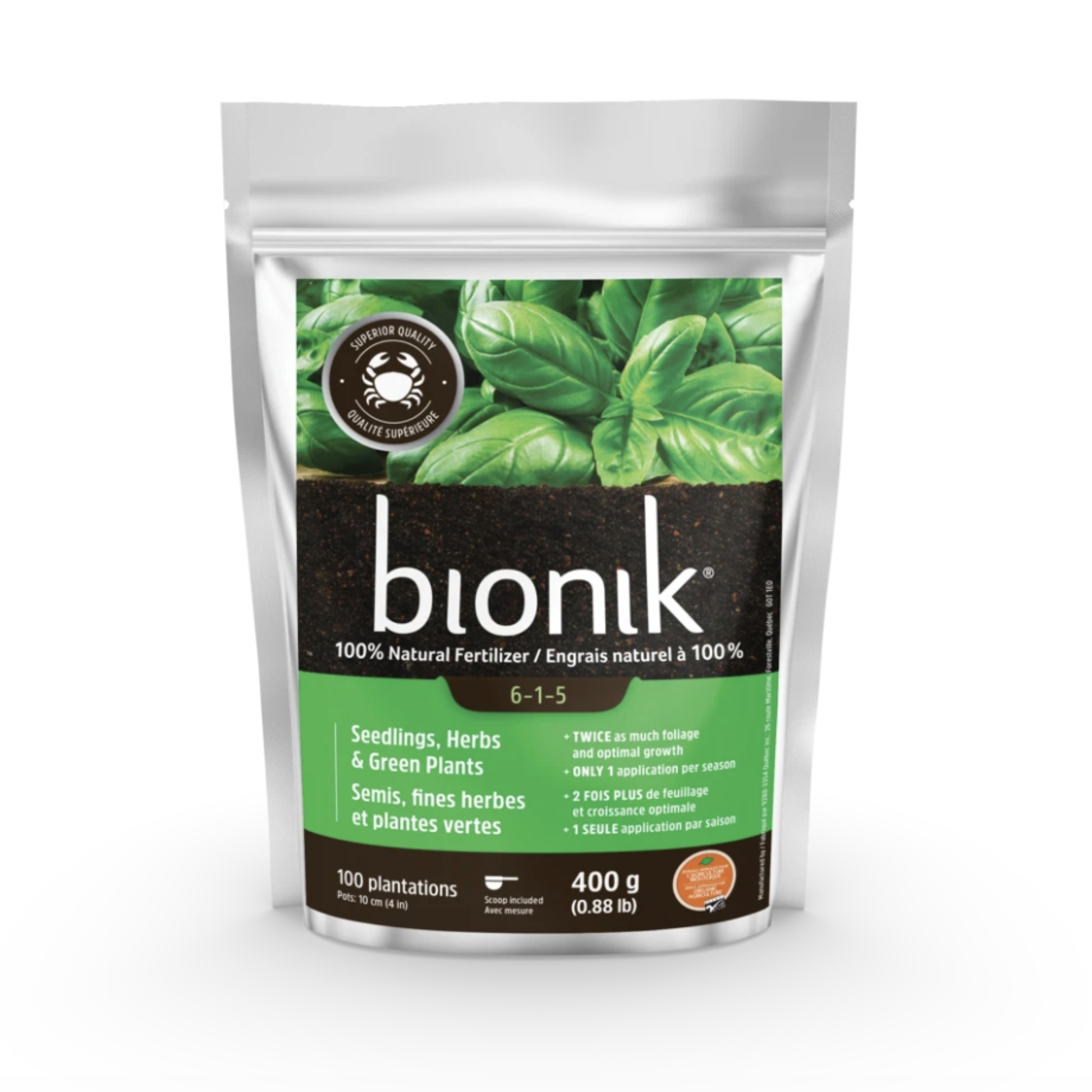 Bionik Seedlings, Herbs &  Green Plantes 400 g