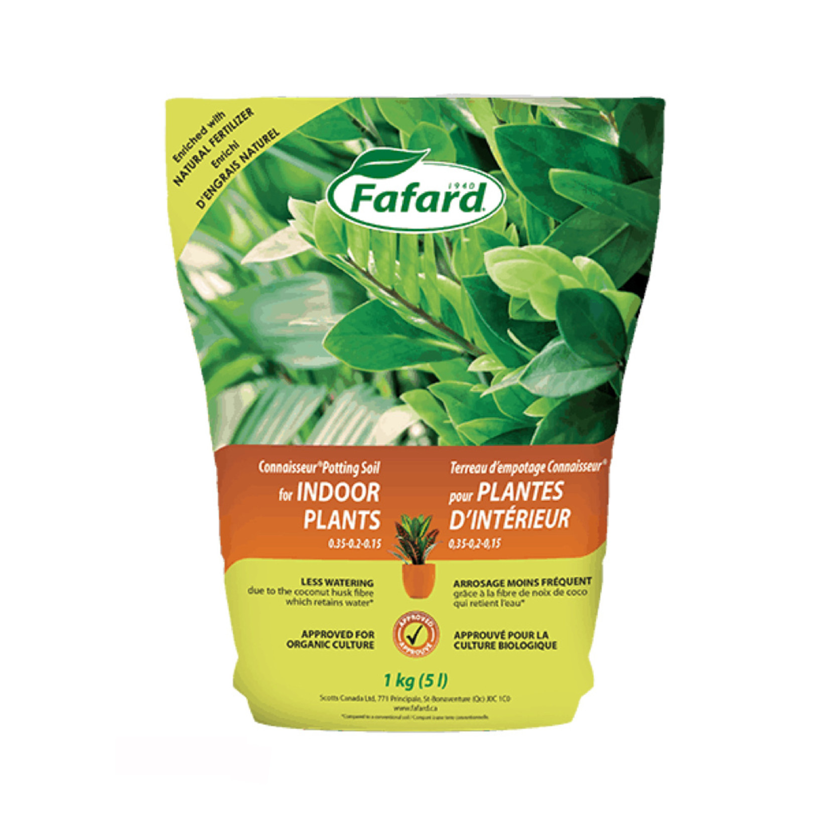 Fafard Connaisseur Potting Soil for Indoor Plants 5 L