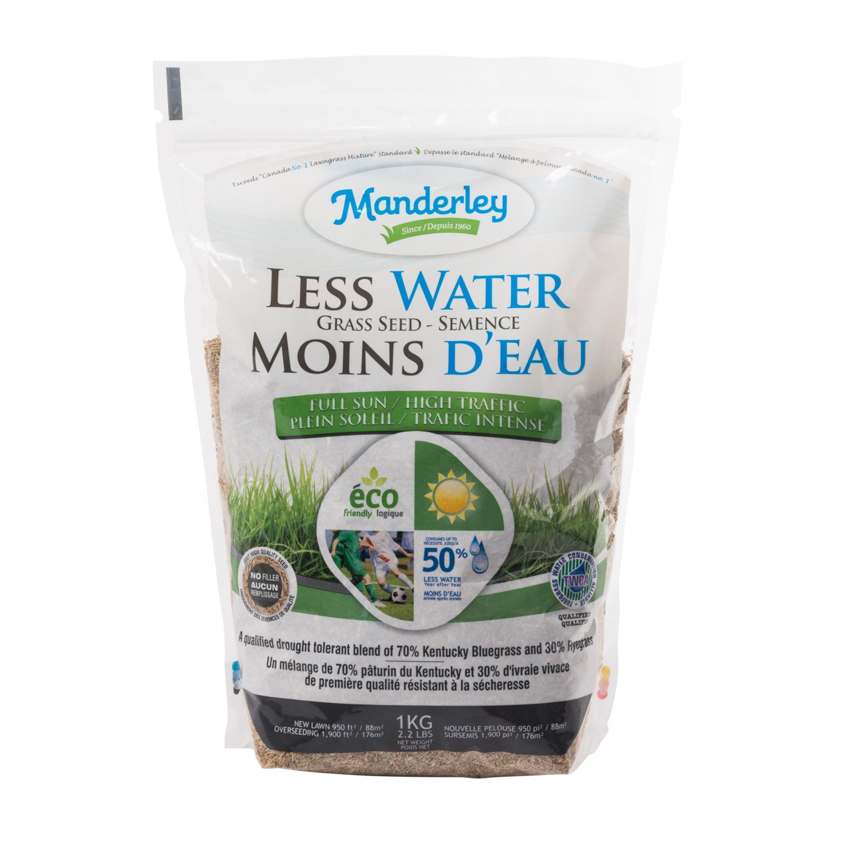 Manderley Draught Resistant Kentucky Grass Seed (1kg)