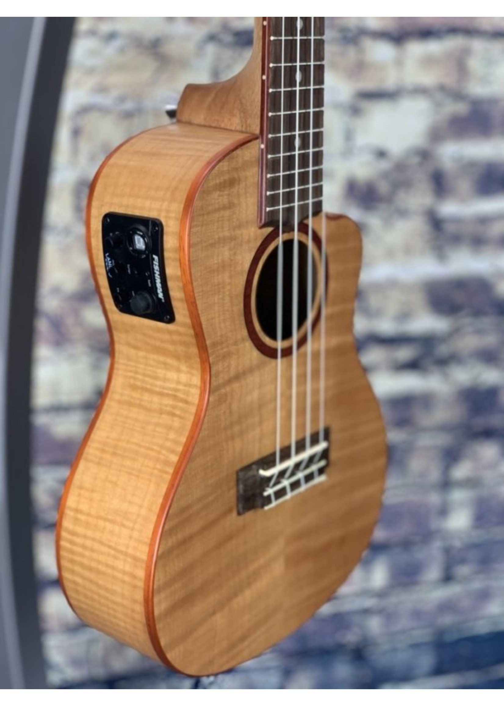 Lanikai Lanikai FM-CEC Ukulele Flame Maple  Natural